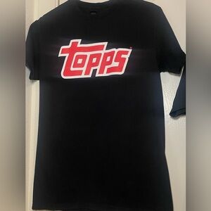 Topps Black T-Shirt with Red Logo